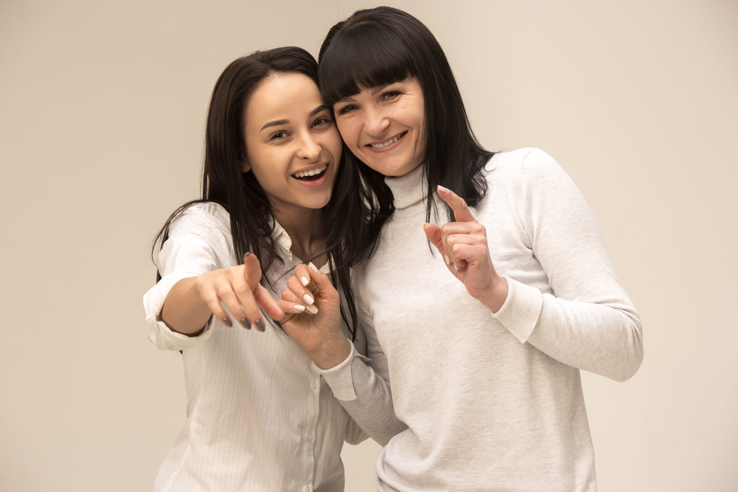 Mother with teenager
Parenting teen with love